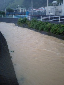 町内も豪雨！